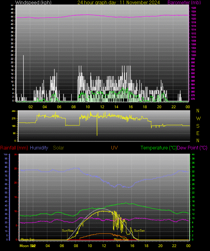 24 Hour Graph for Day 11